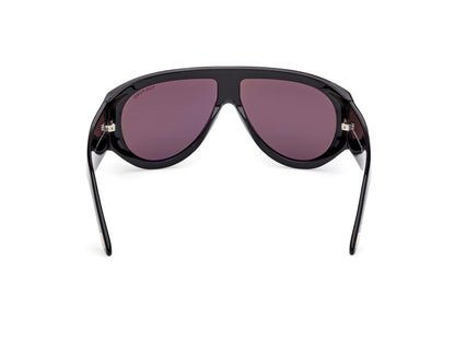 Shiny Black Male Sunglasses Tom Ford 889214602701
