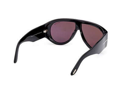 Shiny Black Male Sunglasses Tom Ford 889214602701