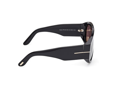 Shiny Black Male Sunglasses Tom Ford 889214602701