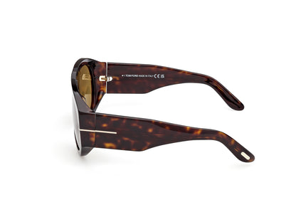 Dark Havana Male Sunglasses Tom Ford 889214602718