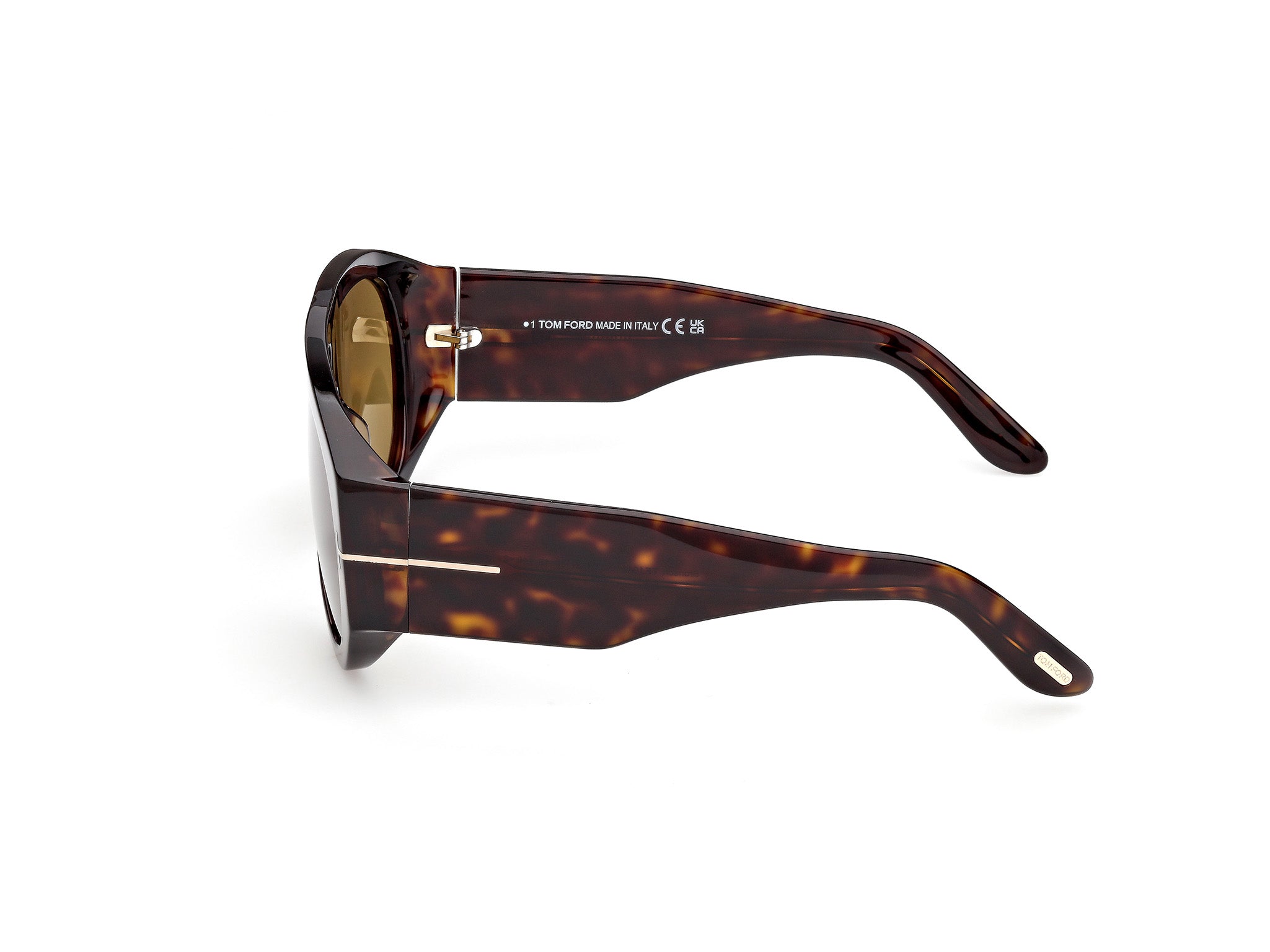 Dark Havana Male Sunglasses Tom Ford 889214602718