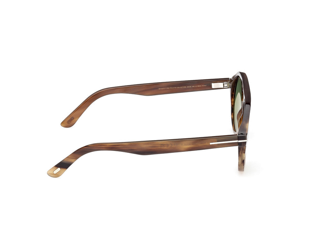 Horn/Gradient Male Sunglasses Tom Ford Private Collection 889214417329