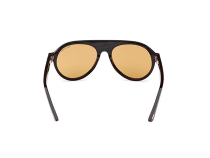Matte Black Male Sunglasses Tom Ford Private Collection 889214417336