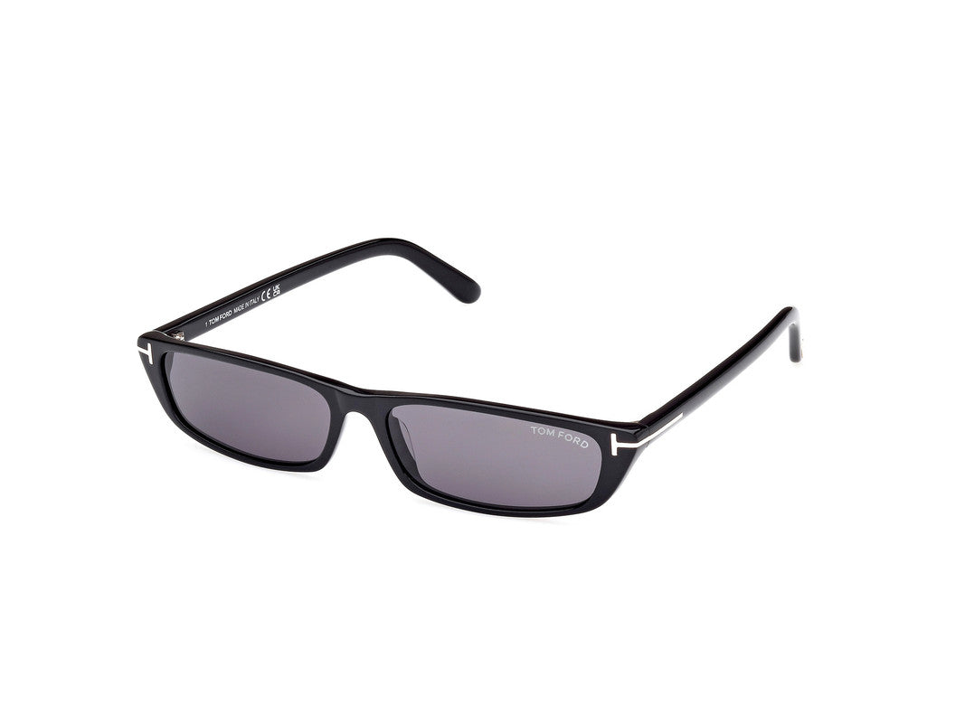 Shiny Black Unisex Sunglasses Tom Ford 889214452429