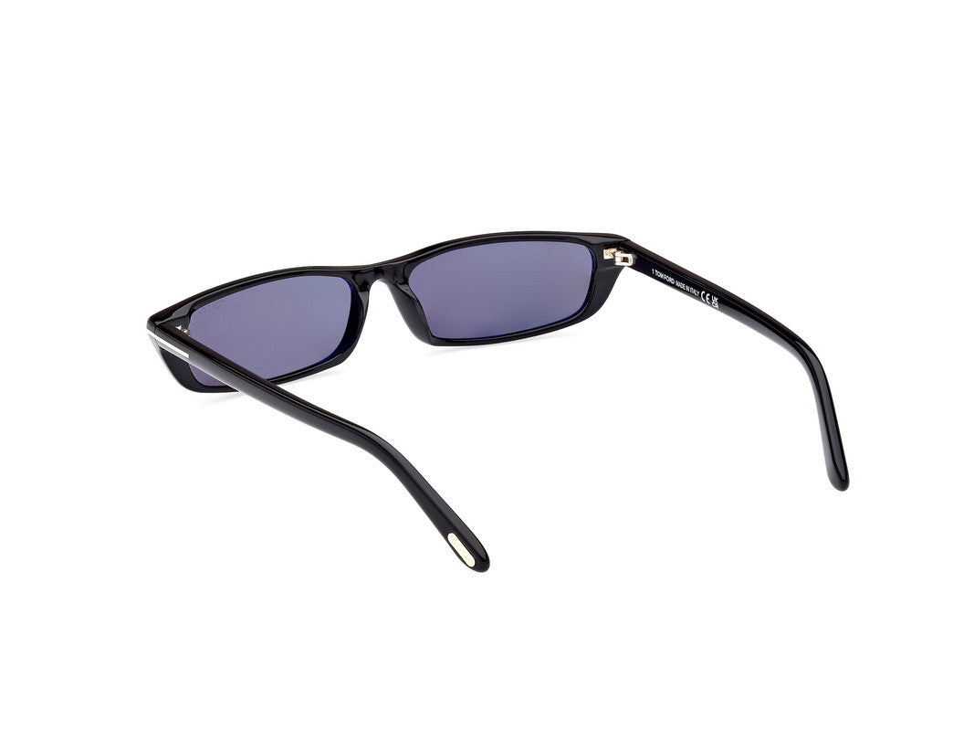 Shiny Black Unisex Sunglasses Tom Ford 889214452429