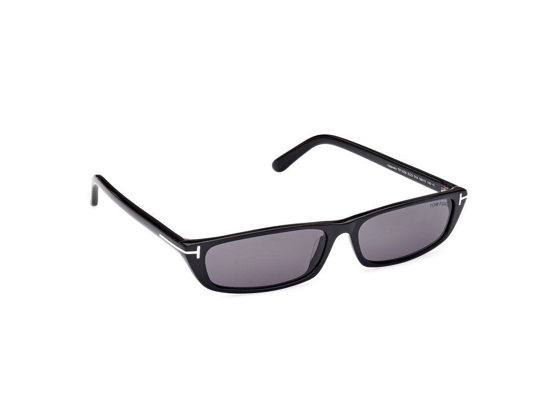 Shiny Black Unisex Sunglasses Tom Ford 889214452429