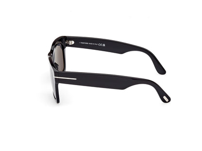 Shiny Black Male Sunglasses Tom Ford 889214454980