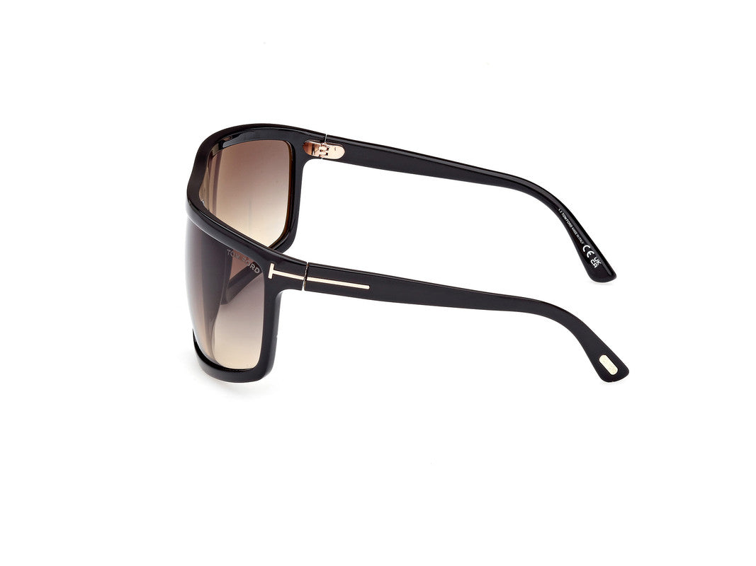 Shiny Black Unisex Sunglasses Tom Ford 889214455123