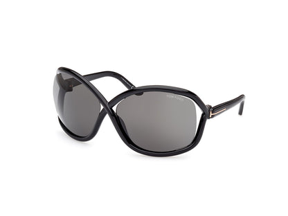 Shiny Black Female Sunglasses Tom Ford 889214457622