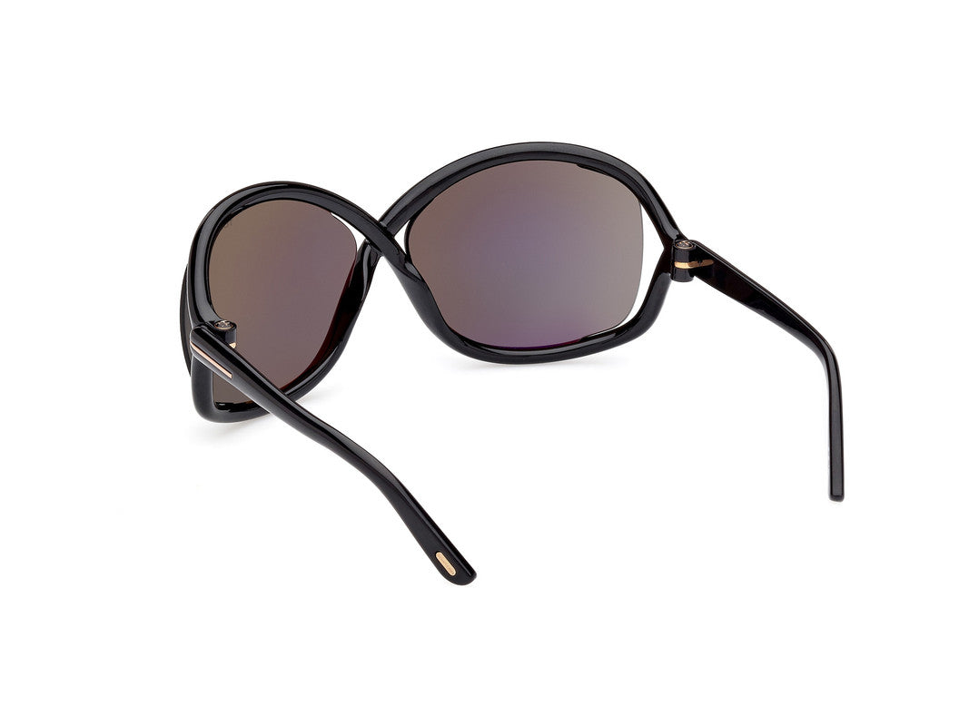 Shiny Black Female Sunglasses Tom Ford 889214457622