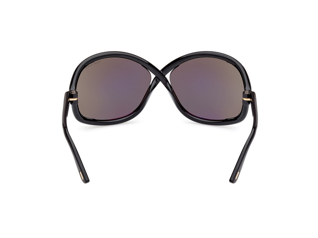 Shiny Black Female Sunglasses Tom Ford 889214457622