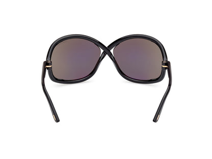 Shiny Black Female Sunglasses Tom Ford 889214457622