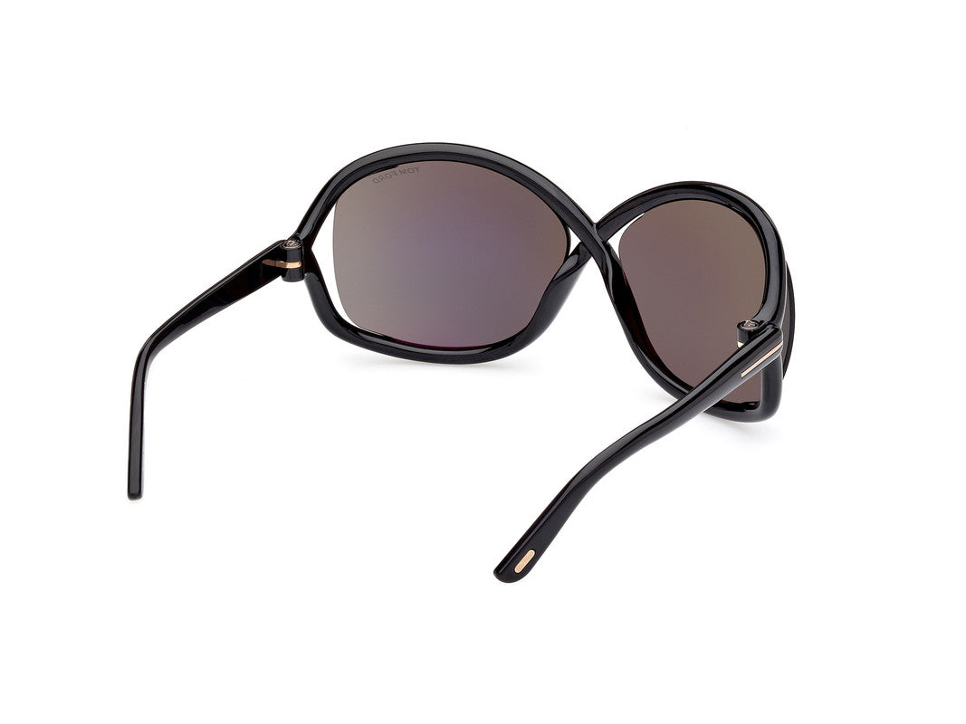 Shiny Black Female Sunglasses Tom Ford 889214457622
