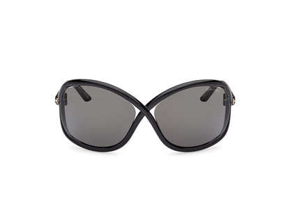 Shiny Black Female Sunglasses Tom Ford 889214457622