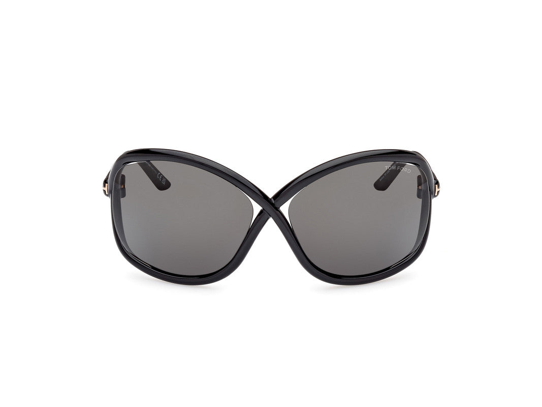Shiny Black Female Sunglasses Tom Ford 889214457622