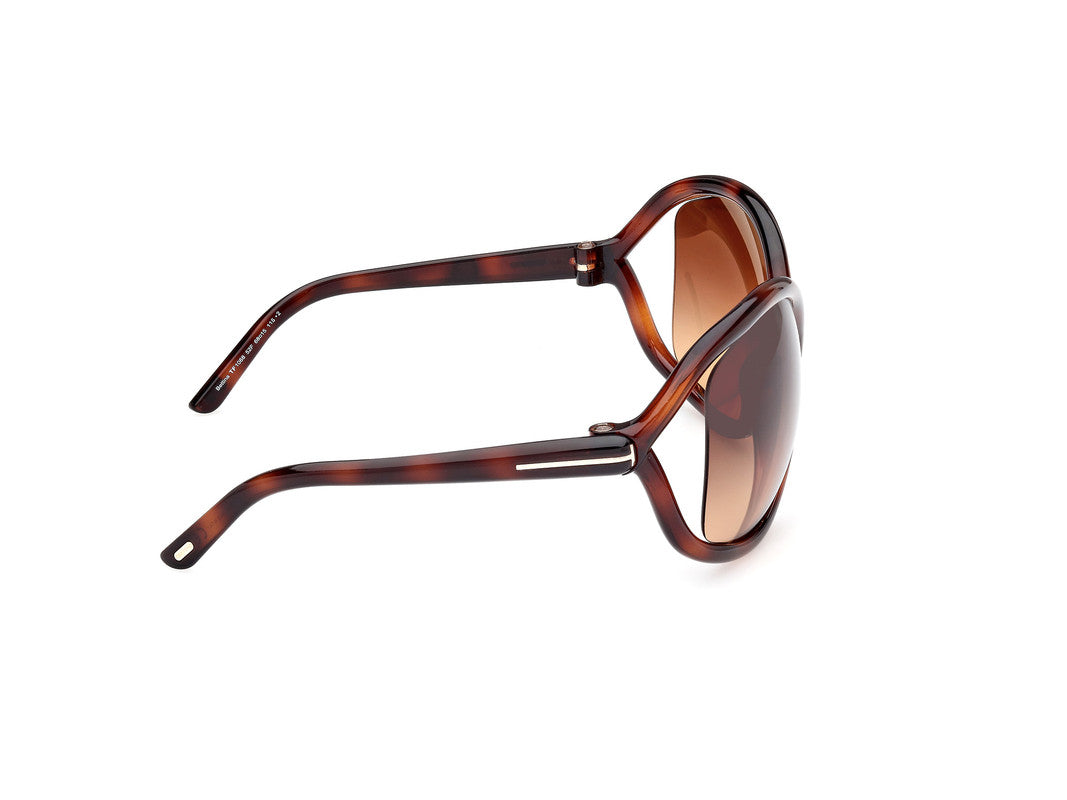 Dark Havana Female Sunglasses Tom Ford 889214457639