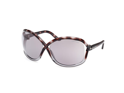 Havana/Gradient Female Sunglasses Tom Ford 889214457646