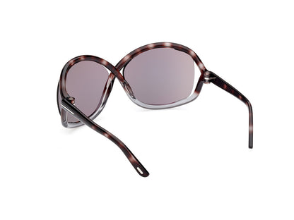 Havana/Gradient Female Sunglasses Tom Ford 889214457646