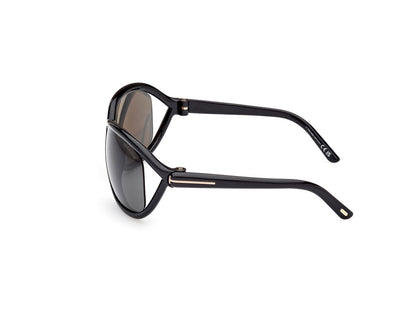 Shiny Black Female Sunglasses Tom Ford 889214457660