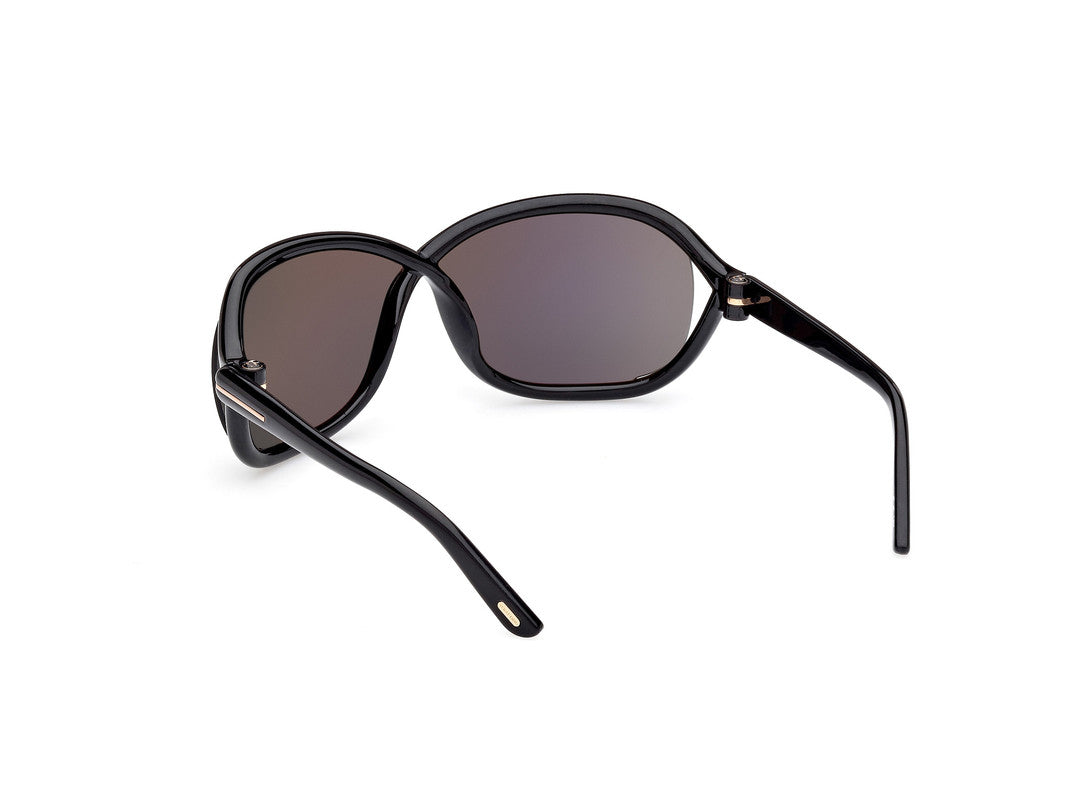 Shiny Black Female Sunglasses Tom Ford 889214457660