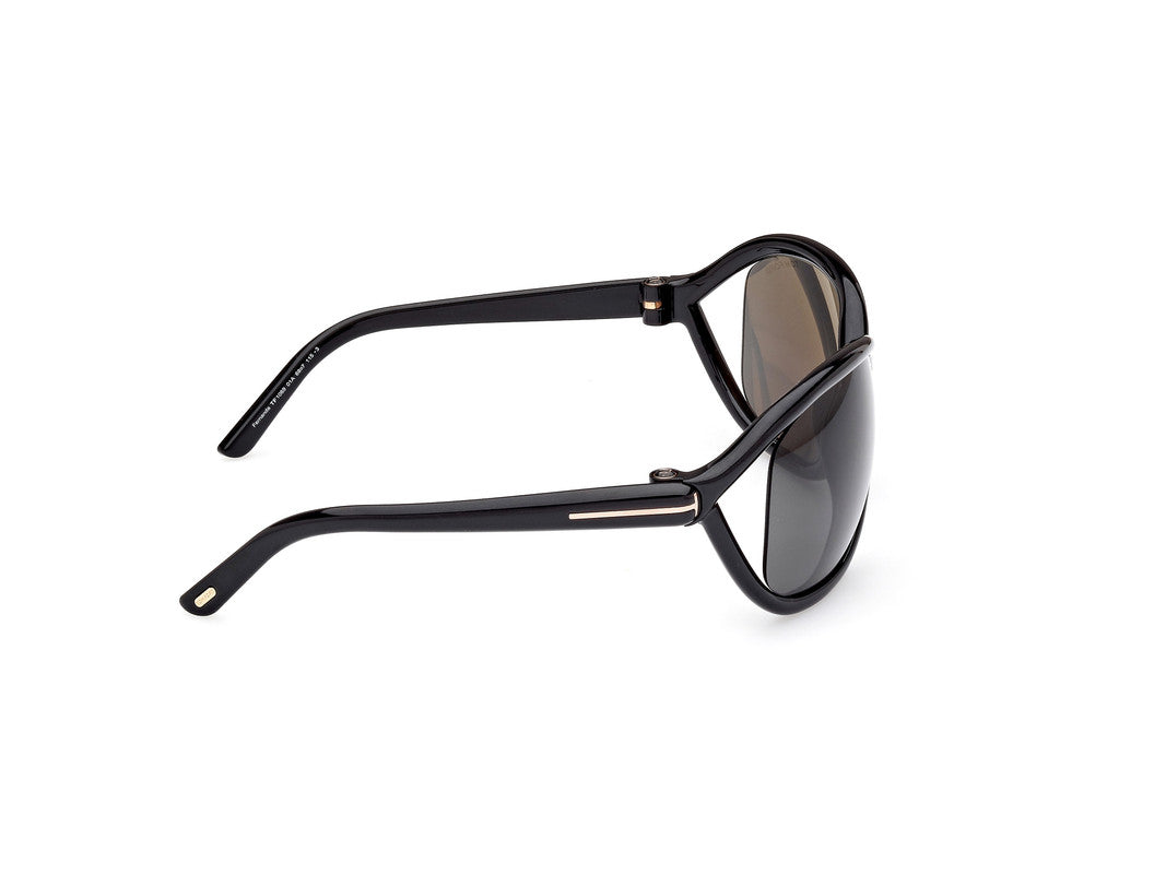 Shiny Black Female Sunglasses Tom Ford 889214457660