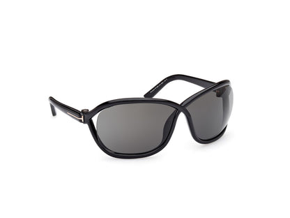 Shiny Black Female Sunglasses Tom Ford 889214457660
