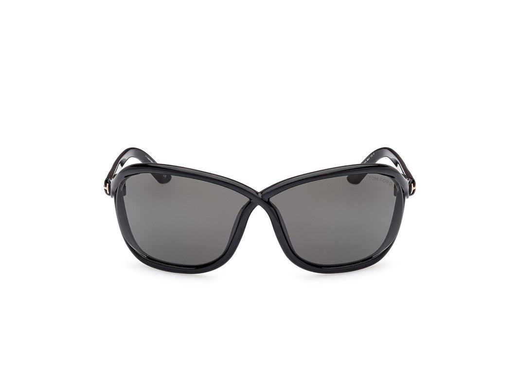 Shiny Black Female Sunglasses Tom Ford 889214457660