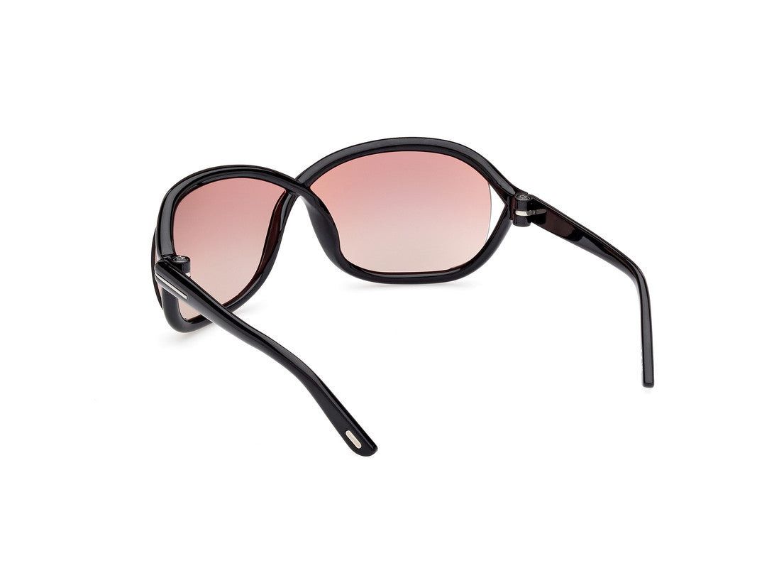 Shiny Black Female Sunglasses Tom Ford 889214457677