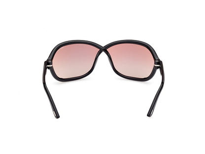 Shiny Black Female Sunglasses Tom Ford 889214457677
