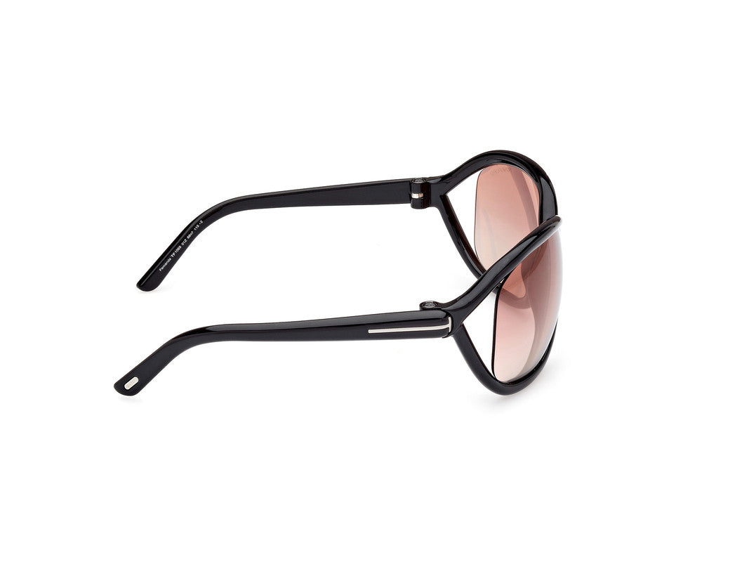 Shiny Black Female Sunglasses Tom Ford 889214457677