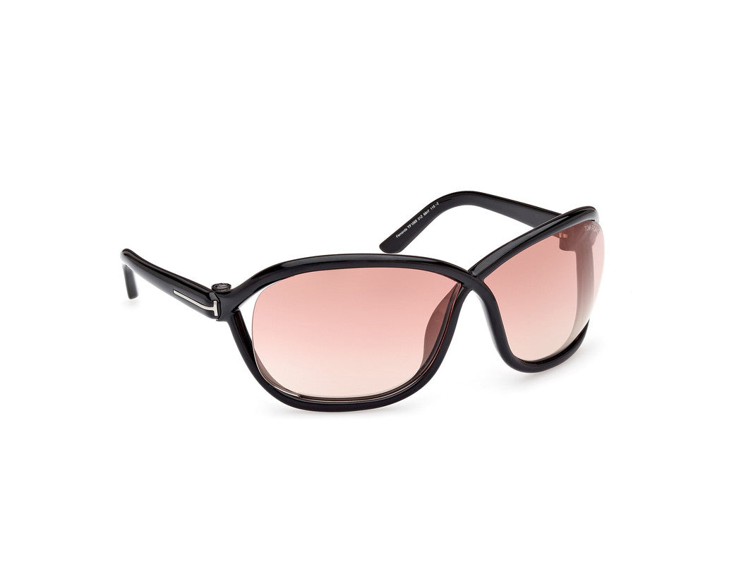 Shiny Black Female Sunglasses Tom Ford 889214457677