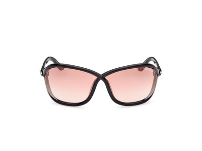 Shiny Black Female Sunglasses Tom Ford 889214457677