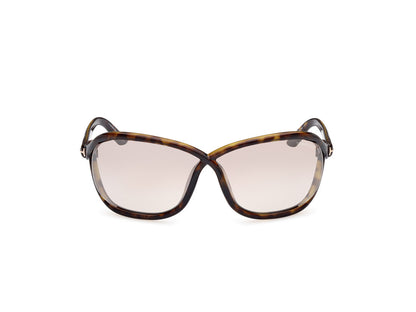 Dark Havana Female Sunglasses Tom Ford 889214457684