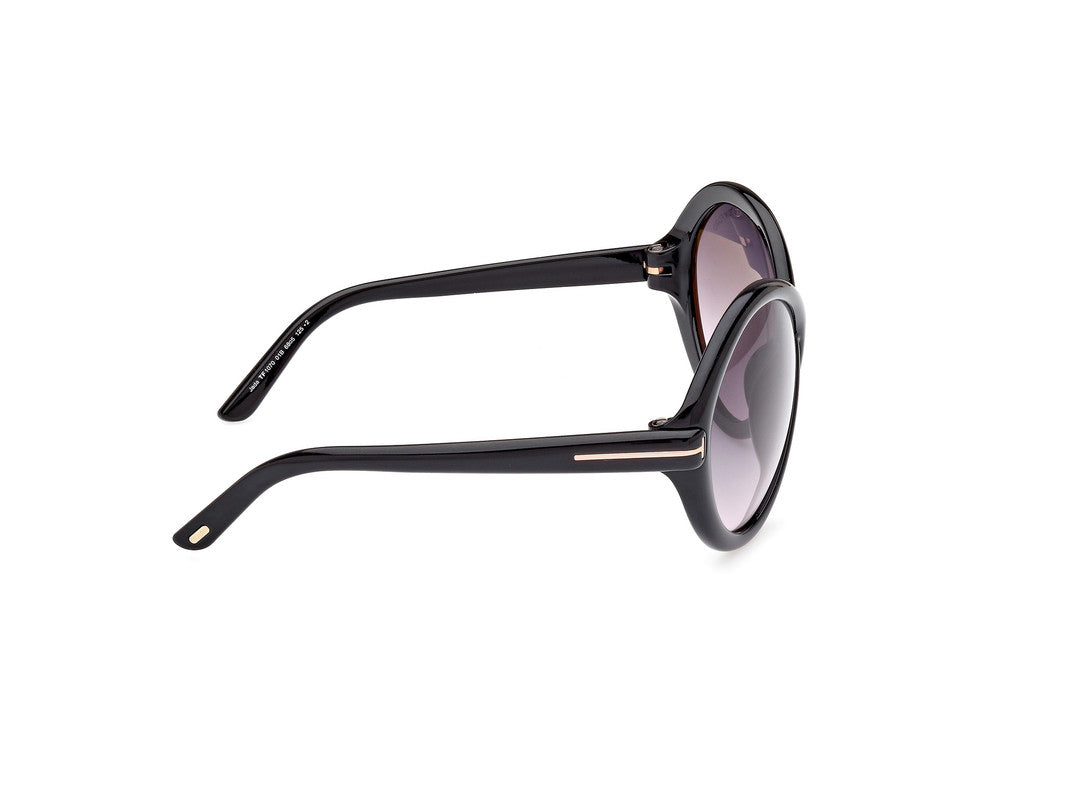 Shiny Black Female Sunglasses Tom Ford 889214458704