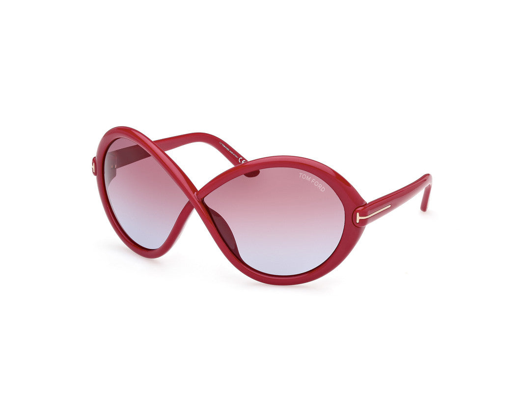 Shiny Dark Fuxia Female Sunglasses Tom Ford 889214458735