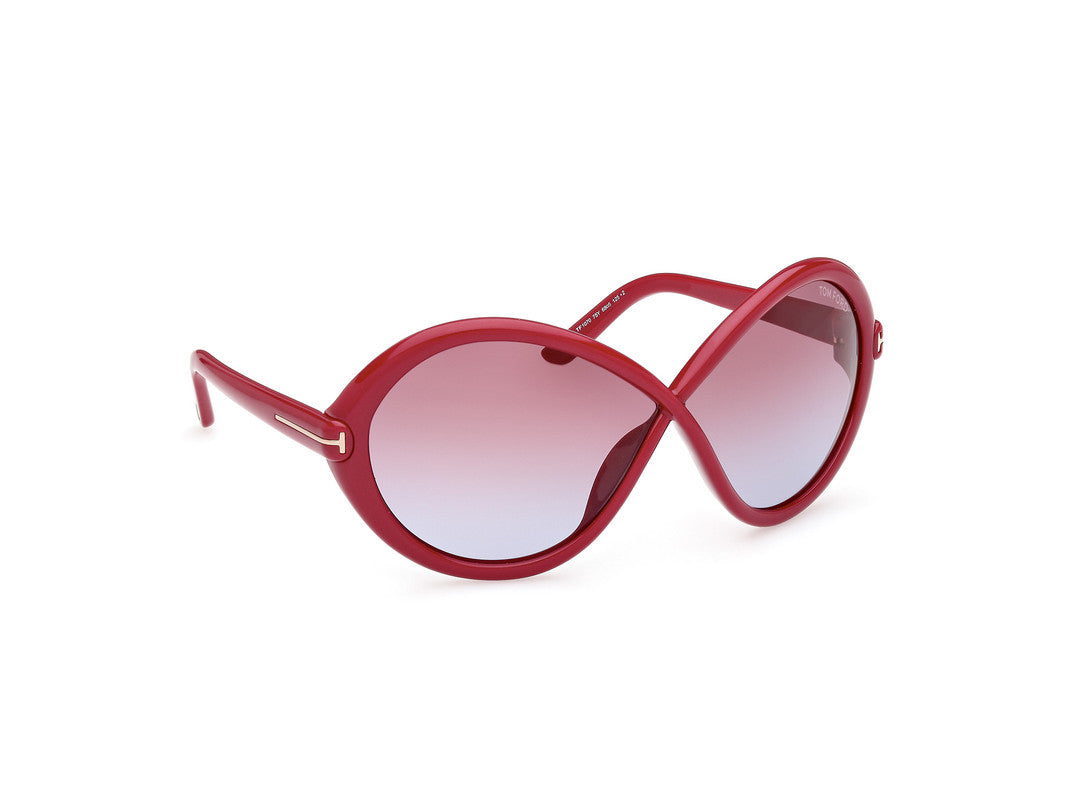 Shiny Dark Fuxia Female Sunglasses Tom Ford 889214458735