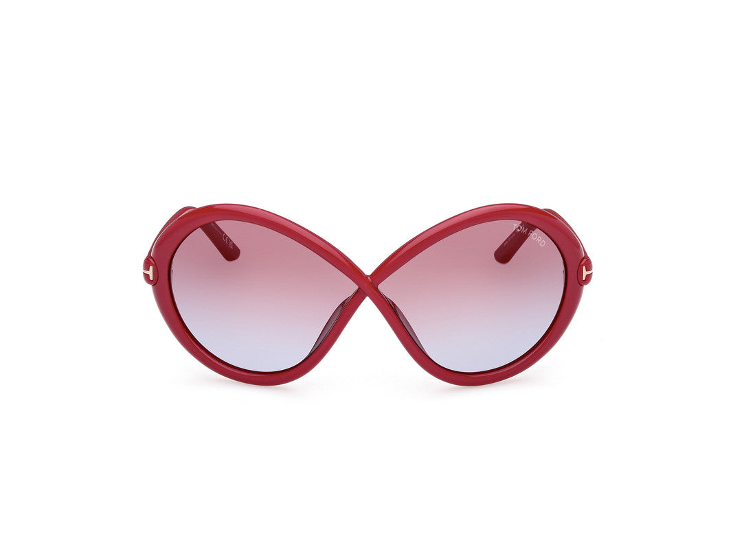 Shiny Dark Fuxia Female Sunglasses Tom Ford 889214458735