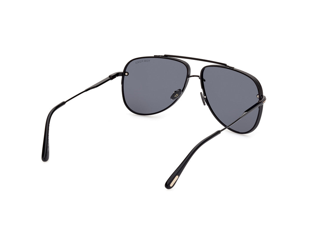 Shiny Black Male Sunglasses Tom Ford 889214468802