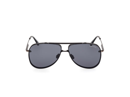 Shiny Black Male Sunglasses Tom Ford 889214468802