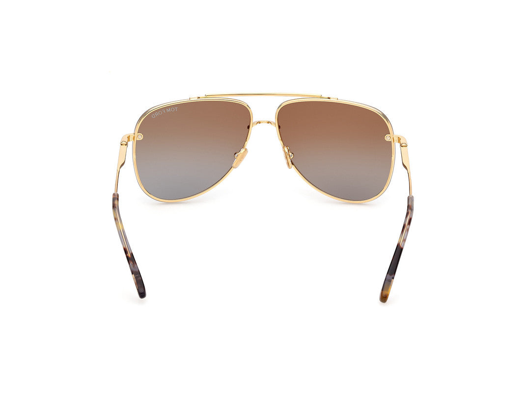 Shiny Deep Gold Male Sunglasses Tom Ford 889214468826