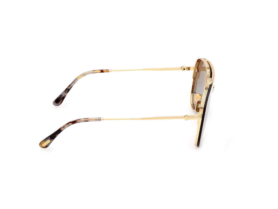 Shiny Deep Gold Male Sunglasses Tom Ford 889214468826