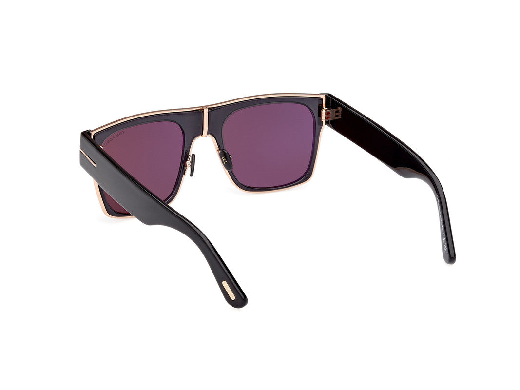 Shiny Black Unisex Sunglasses Tom Ford 889214468864