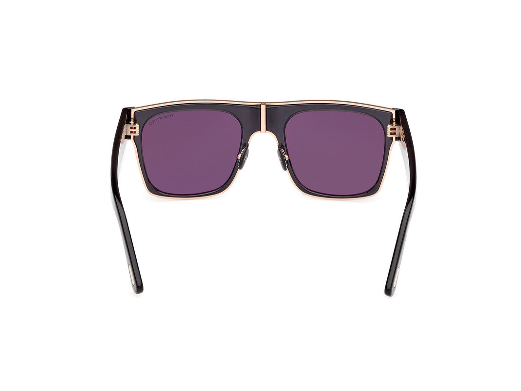 Shiny Black Unisex Sunglasses Tom Ford 889214468864