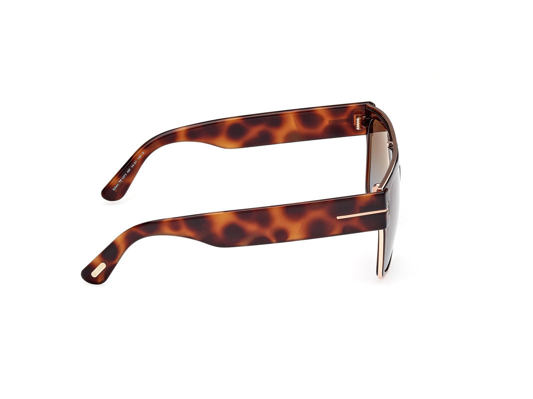 Shiny Dark Brown Unisex Sunglasses Tom Ford 889214468871