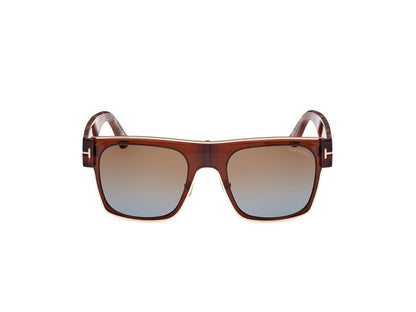 Shiny Dark Brown Unisex Sunglasses Tom Ford 889214468871