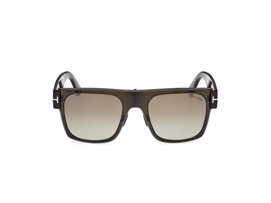 Shiny Dark Green Unisex Sunglasses Tom Ford 889214468888