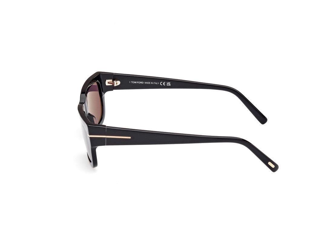 Shiny Black Unisex Sunglasses Tom Ford 889214468925