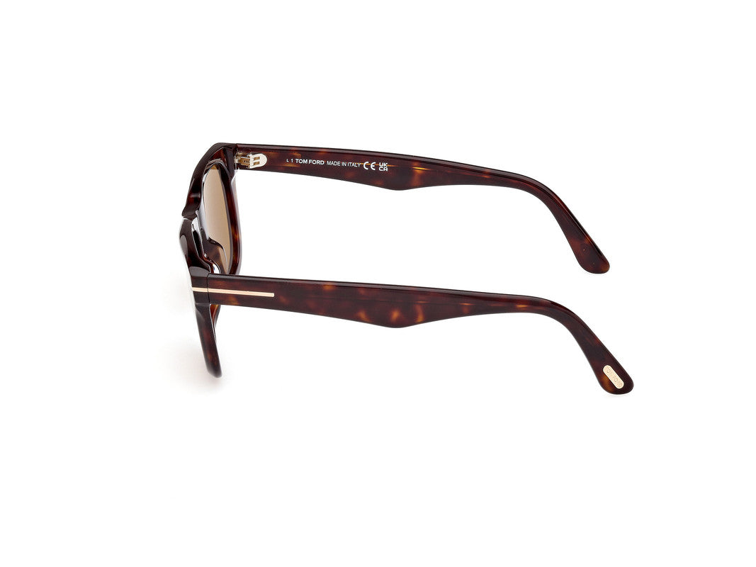 Dark Havana Male Sunglasses Tom Ford 889214468987