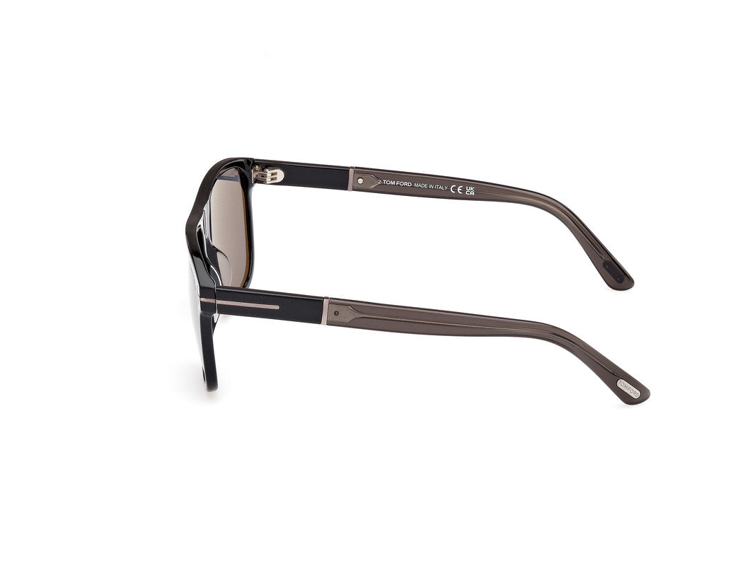 Shiny Black Male Sunglasses Tom Ford 889214469212