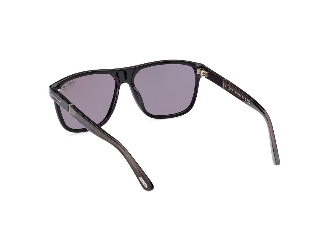 Shiny Black Male Sunglasses Tom Ford 889214469212